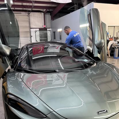 Paint Protection Film install on a McLaren